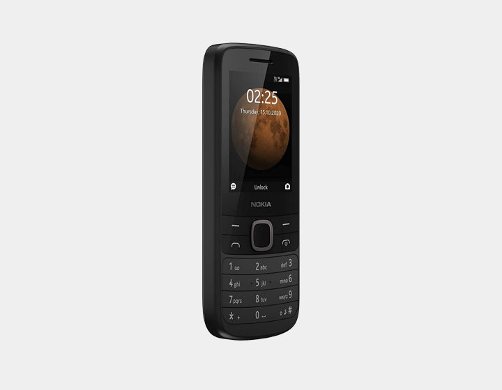 NOKIA 225 4G Unlocked Phone - 128MB Storage, Single SIM GSM Mobile (TA 1282 SS) - Black | Perfect for Travel, Backup & Emergency Use