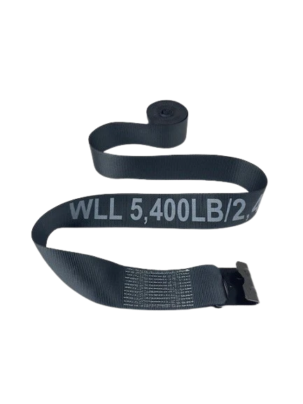 4-Pack 30' Black Heavy Duty Winch Straps with Flat Hooks - Secure Tie Down for ATV, Motorcycle, Boat & Cargo Transport