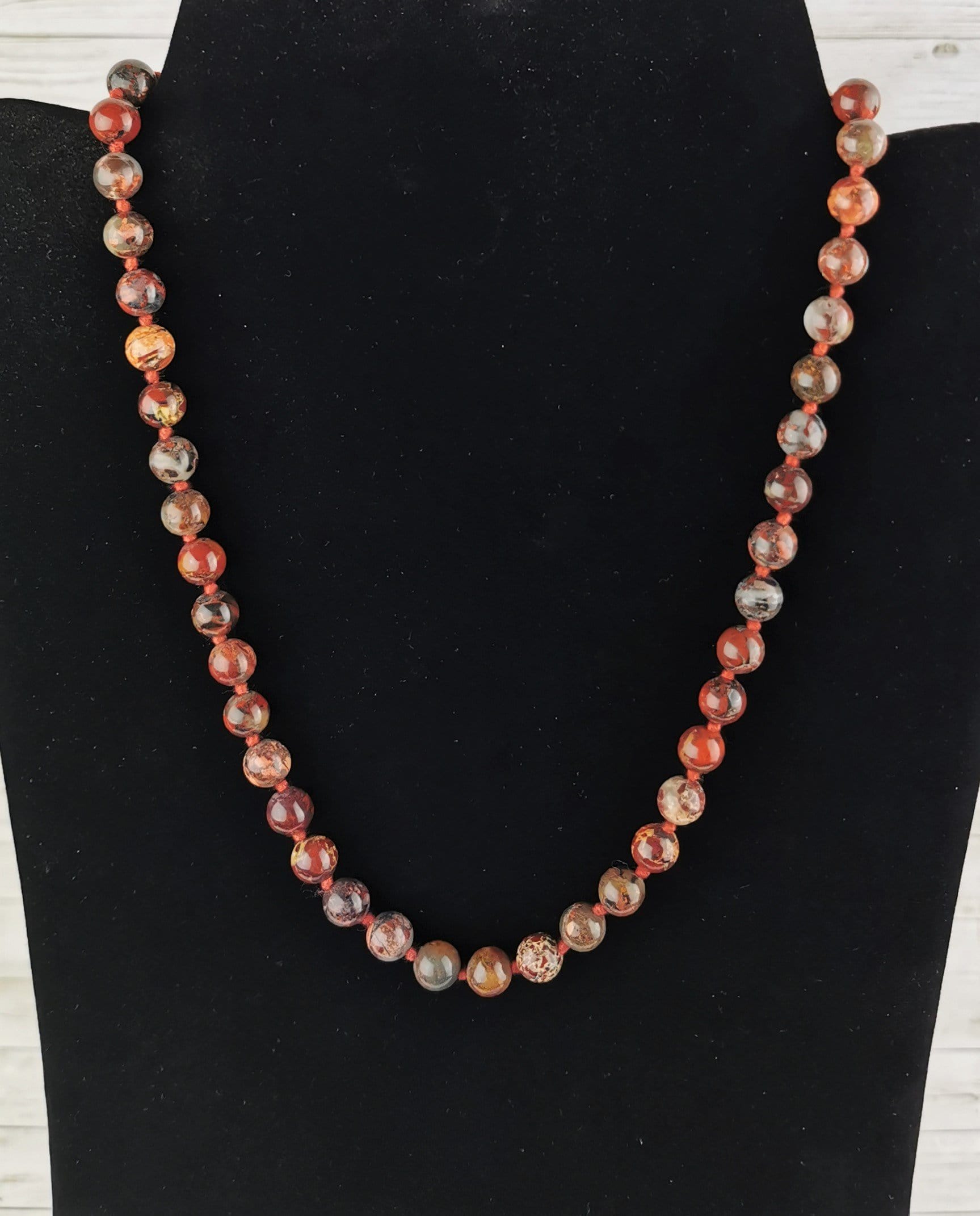 Brecciated Jasper Necklace - Natural Stone Jewelry for Women, Healing Crystal Pendant for Meditation & Energy Balancing - Perfect for Yoga, Spiritual Gifts & Boho Fashion