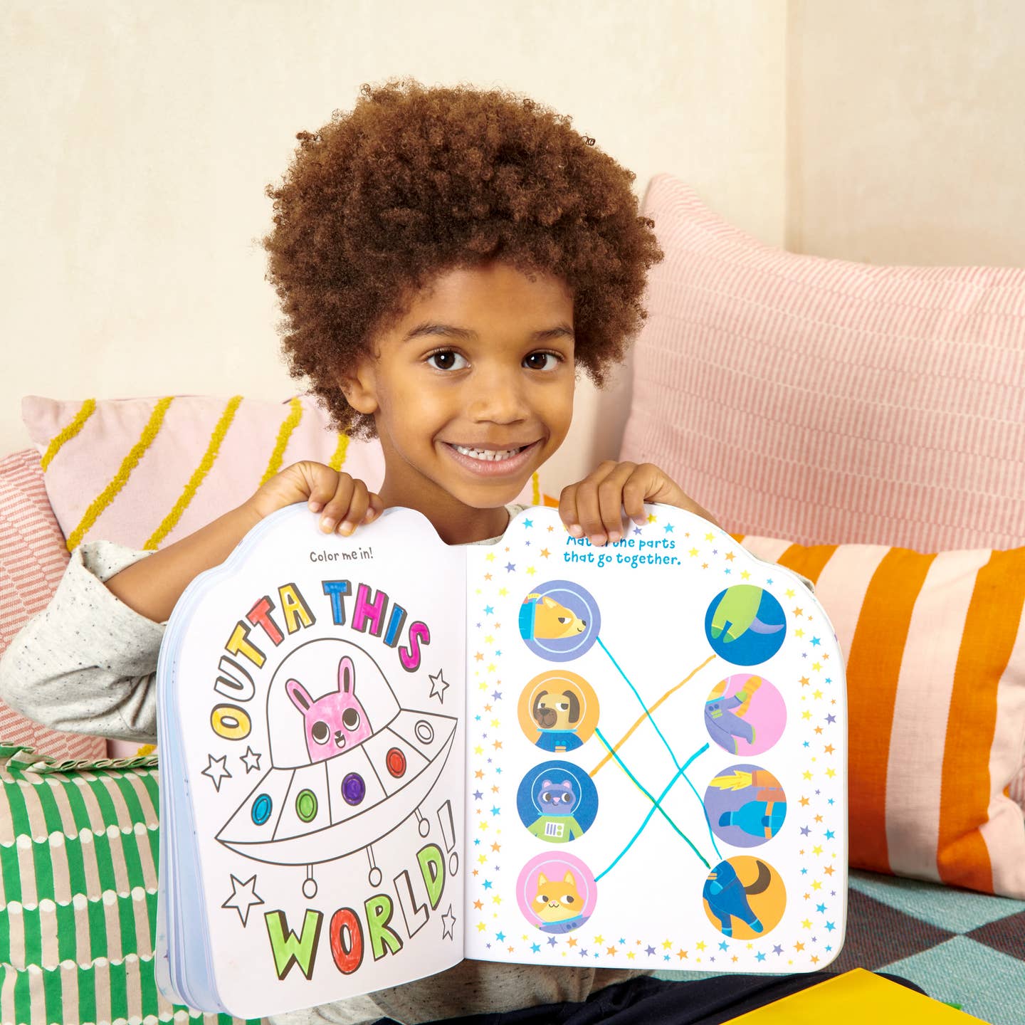 Playful Pages Activity Book - Pets in Space! Fun Kids Coloring & Learning Activities | Perfect for Travel, Birthday Gifts & Classroom Use