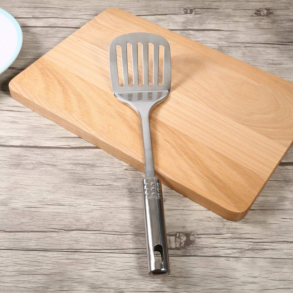 5Pcs Stainless Steel Kitchen Utensil Set - Durable Cooking Tools for Home & Restaurant Use - Perfect for Baking, Frying, and Food Prep