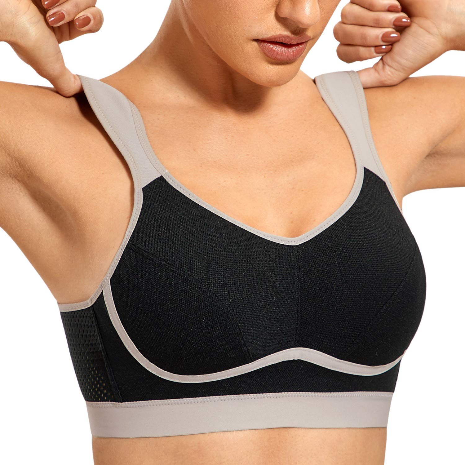 VANTONIA High Impact Sports Bras for Women - Wireless Plus Size Workout Bra with Maximum Support - Perfect for Running, Gym & High Intensity Training