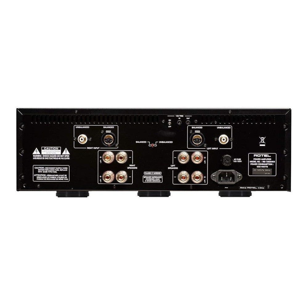 Rotel RB 1582 MKII 200W Stereo Power Amplifier - HiFi Audio System for Home Theater & Music Listening