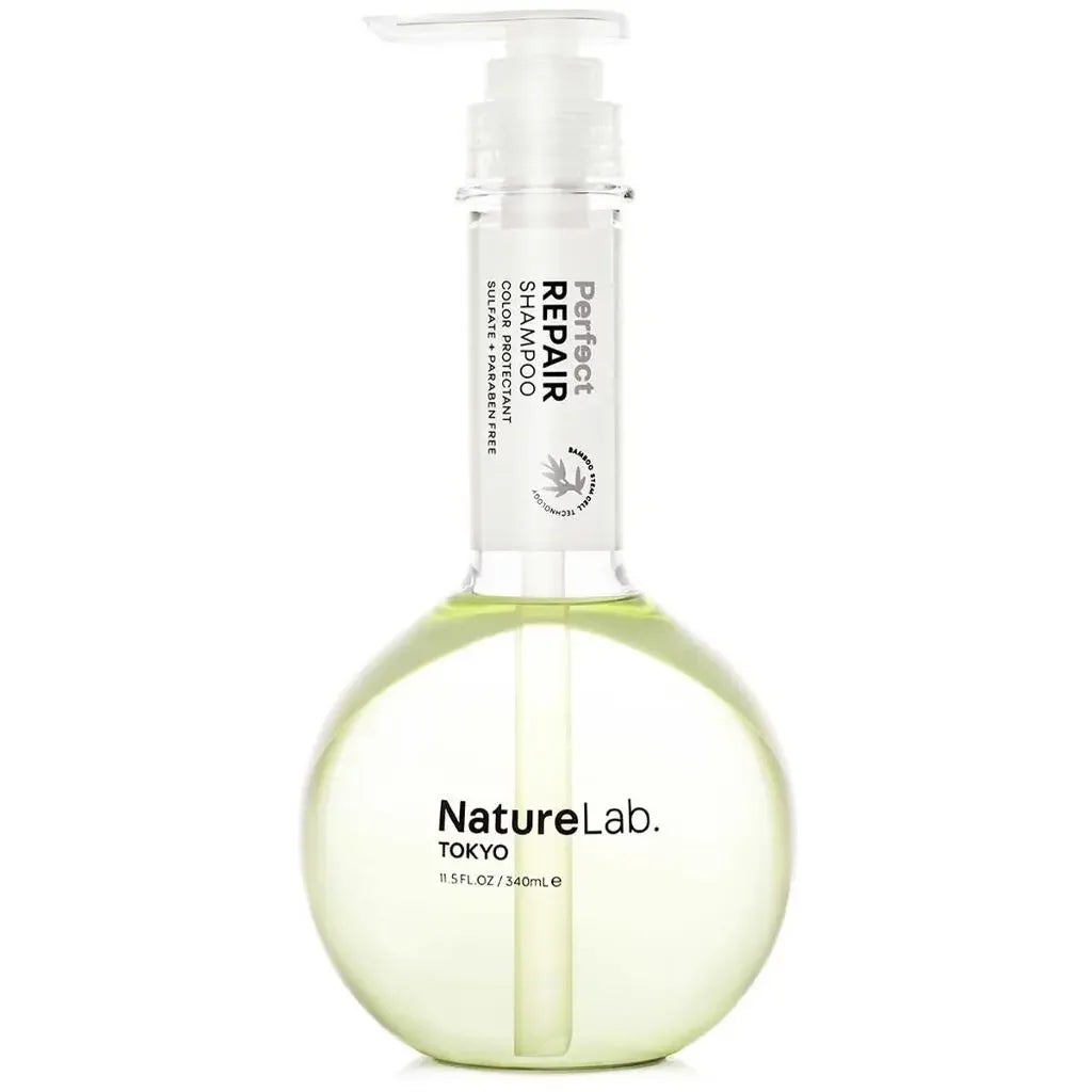 Nature Lab Tokyo Perfect Repair Shampoo 340ml - Damaged Hair Treatment with Natural Ingredients | For Dry, Brittle & Color-Treated Hair | Salon-Quality Hair Care at Home