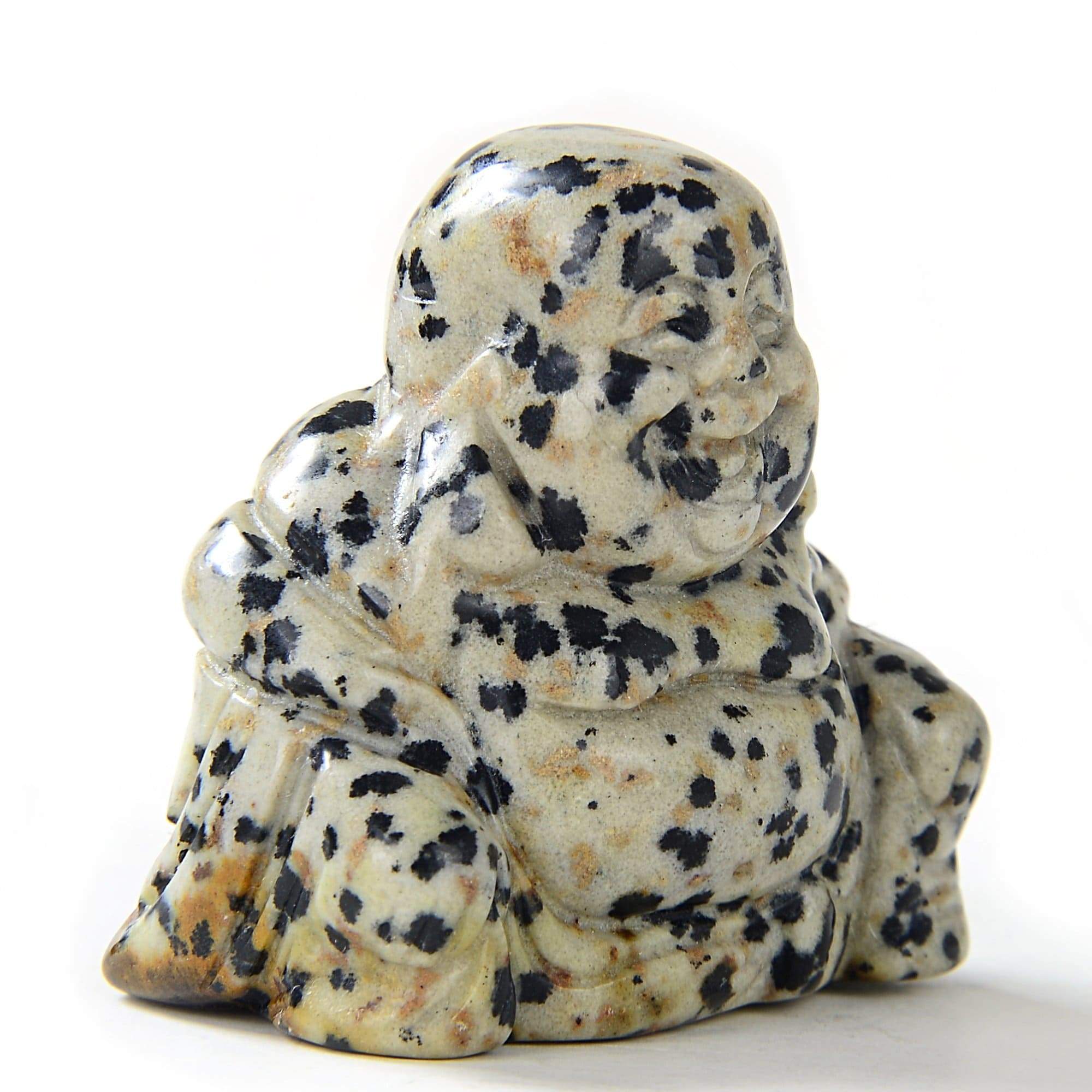 Natural Dalmation Jasper Buddha Statue 1.5
