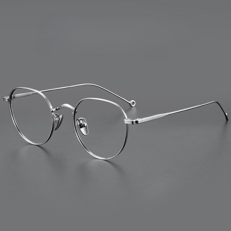 Vintage Titanium Round Eyeglasses Frames ST3125 - Lightweight Retro Eyewear for Men & Women - Perfect for Reading, Fashion, and Everyday Use