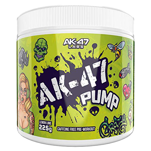 AK 47 Labs Pump 225g Pre-Workout Supplement - Boost Energy & Focus for Intense Gym Sessions & Bodybuilding