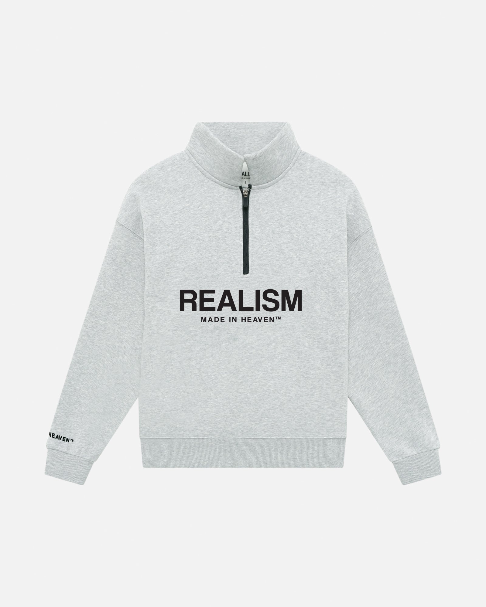 Premium SSS Realism Elite Half Zip Sweater - Cloud Grey | Comfortable & Stylish Pullover for Outdoor Activities & Casual Wear