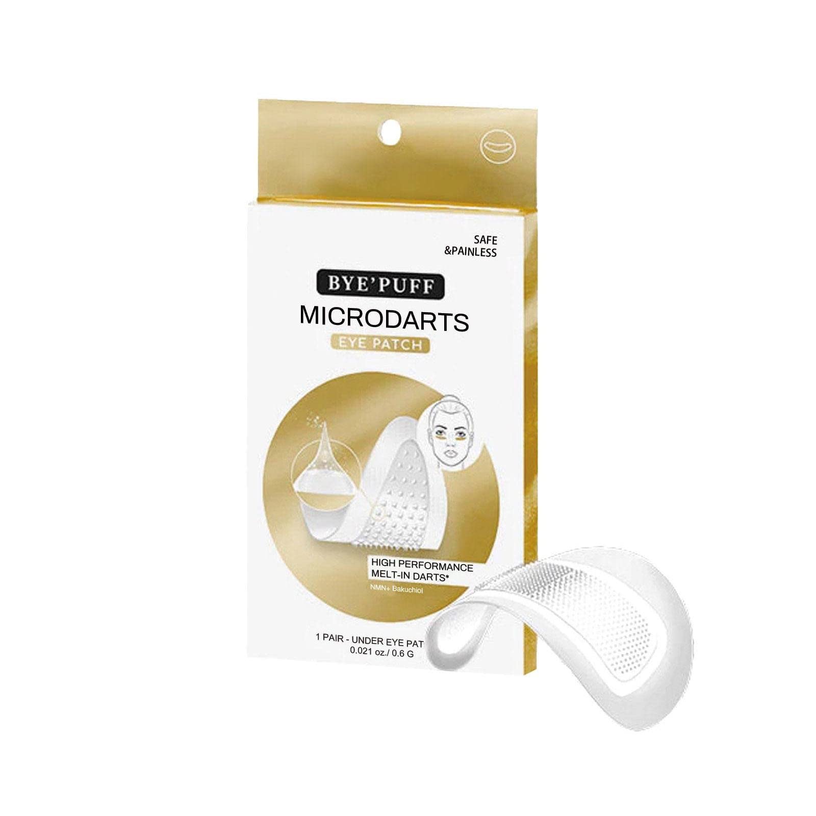 Micro Needle Eye Patch for Dark Circles & Puffiness - Anti-Aging Eye Care with Moisturizing & Firming Benefits | Reduce Eyebags, Fine Lines & Crow's Feet | Perfect for Night Routine, Travel & Post-Makeup Recovery