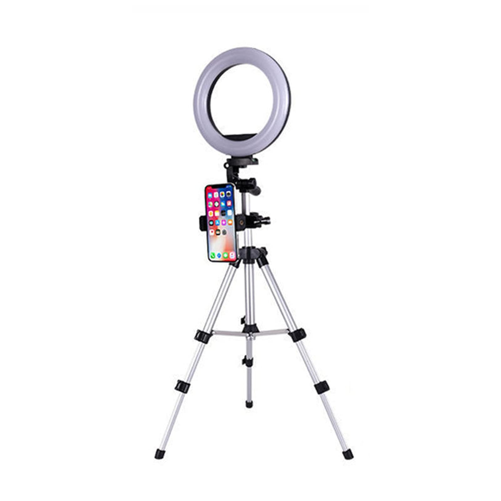 Professional 75cm/85cm Desktop Makeup Ring Light with Tripod Stand & Phone Holder - 3 Color Modes, Dimmable LED Circle Light for Camera, Video, Selfie Photography | Perfect for Beauty Vlogging, Live Streaming & Home Studio Setup