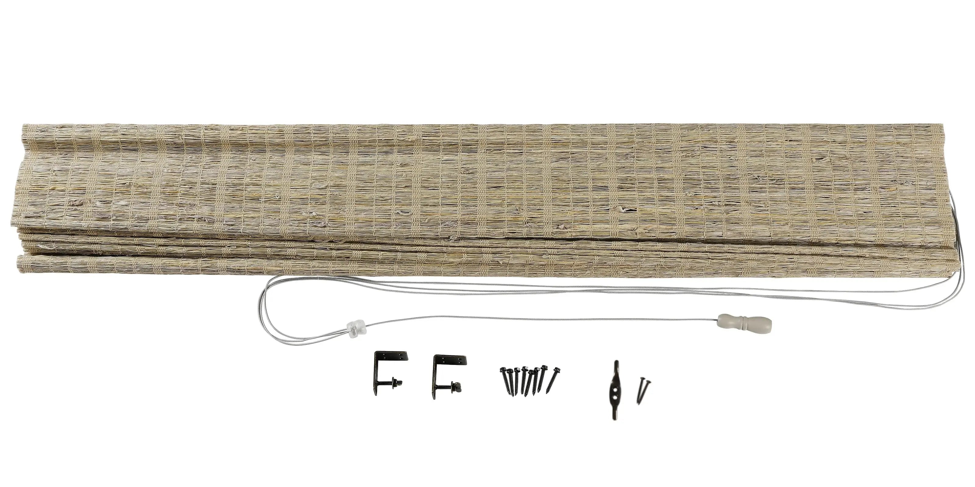 Natural Jute Bamboo Woven Window Shade - Eco-Friendly Straw Blinds for Sun Protection & Privacy - Perfect for Living Room, Bedroom & Patio Decor