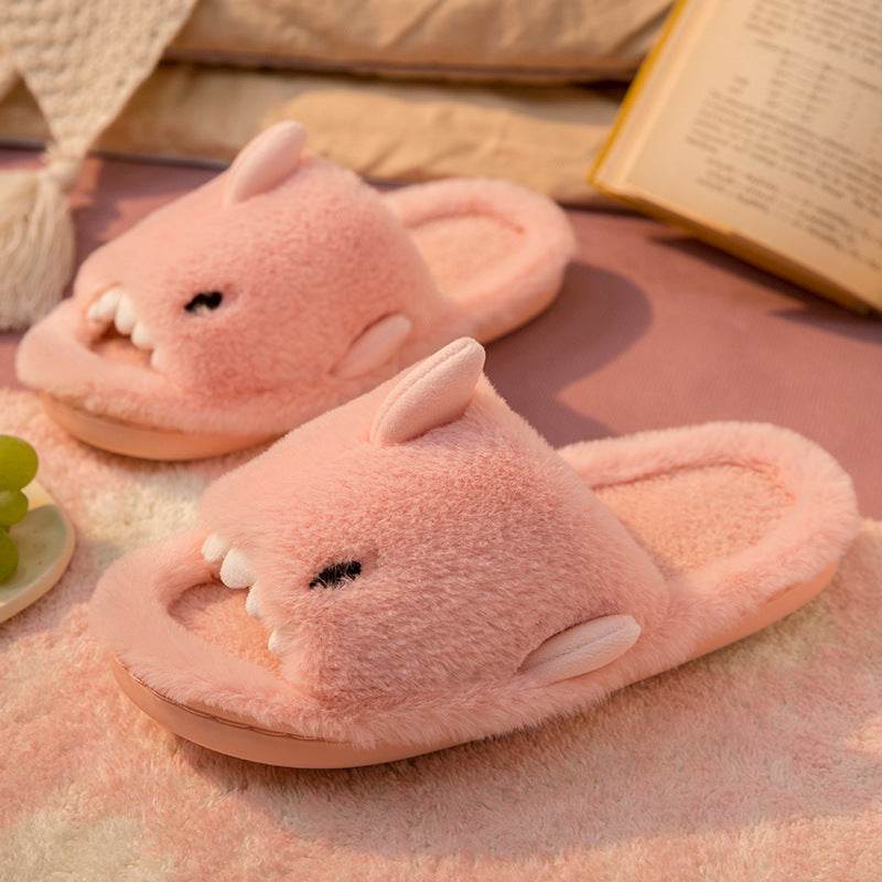 Comfy Plush Shark Slippers for Women & Men - Soft Fuzzy House Shoes with Non-Slip Sole - Perfect for Indoor, Lounge Wear & Gifts
