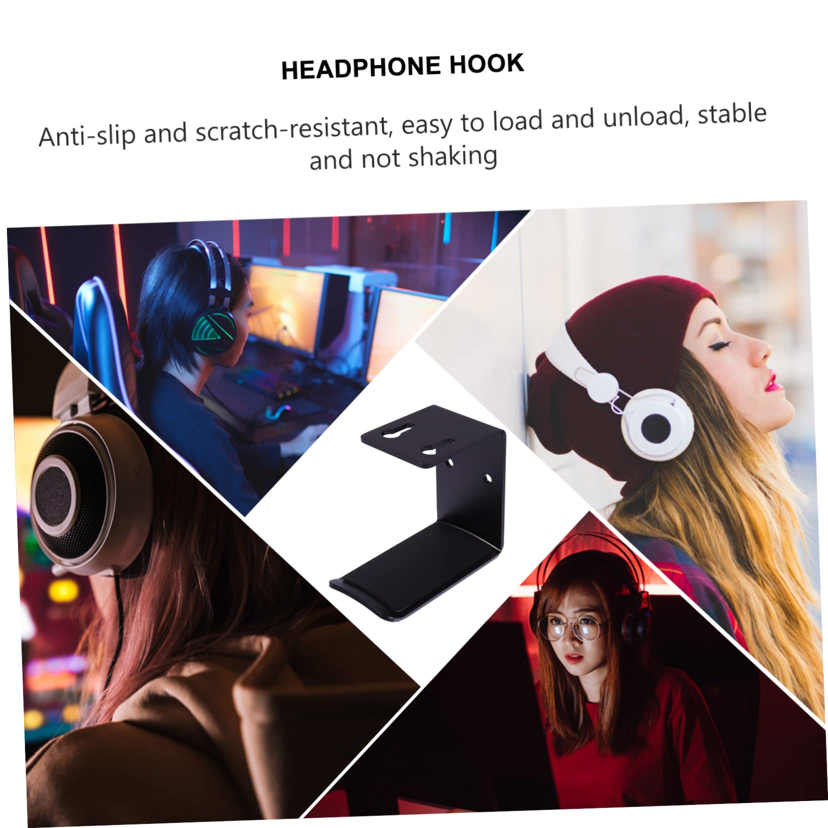 DOITOOL 3-Pack Aluminum Alloy Gaming Headset Stand - Durable Headphone Holder & Desk Organizer for PS5, Xbox, PC Gaming Setup - Perfect for Gamers & Office Workspace