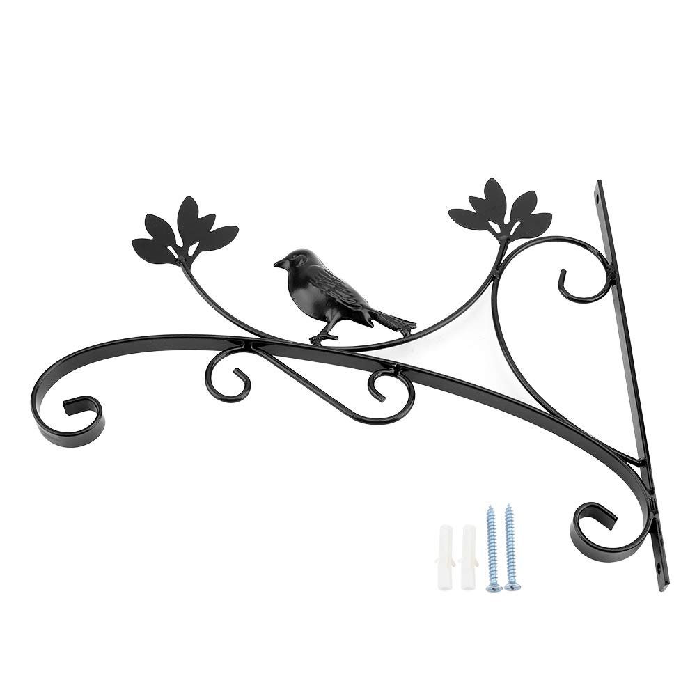 Wobythan Heavy Duty Iron Wall Hanging Bracket - Sturdy Plant Hanger & Flower Pot Hook for Indoor/Outdoor Garden Decor - Perfect for Hanging Plants, Herb Gardens, and Balcony Decorations
