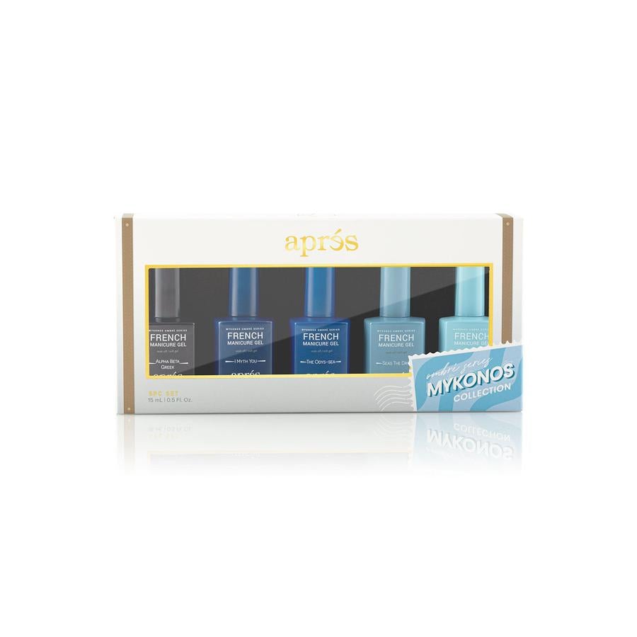 Apres French Manicure Ombre Series Mykonos Set - Professional Salon-Grade Nail Extension Kit for Gel Nails | Perfect for Bridal, Party & Special Occasion Nails