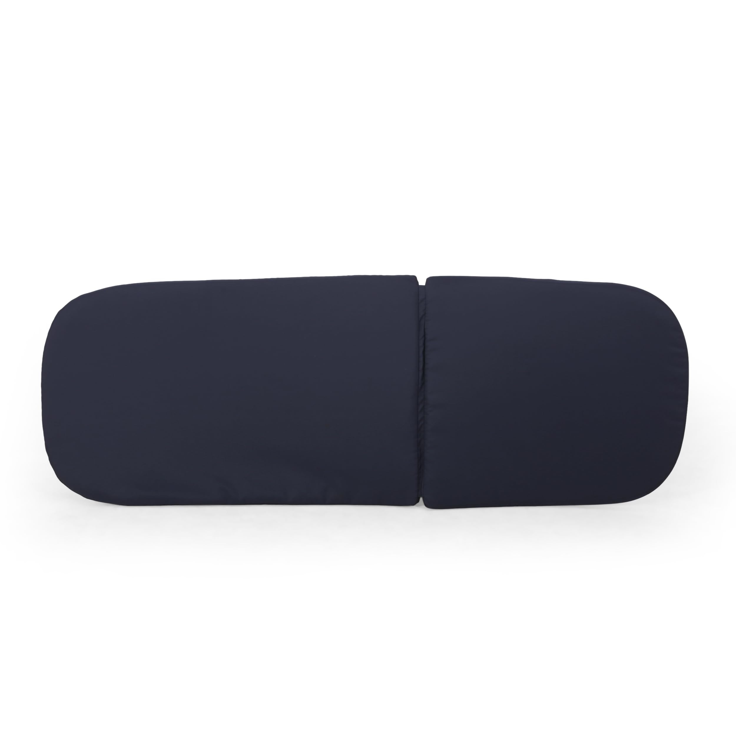 Christopher Knight Home Caspar Outdoor Water Resistant Chaise Lounge Cushions - Navy Blue (Set of 2) | Patio, Poolside & Garden Furniture Accessories for Relaxation