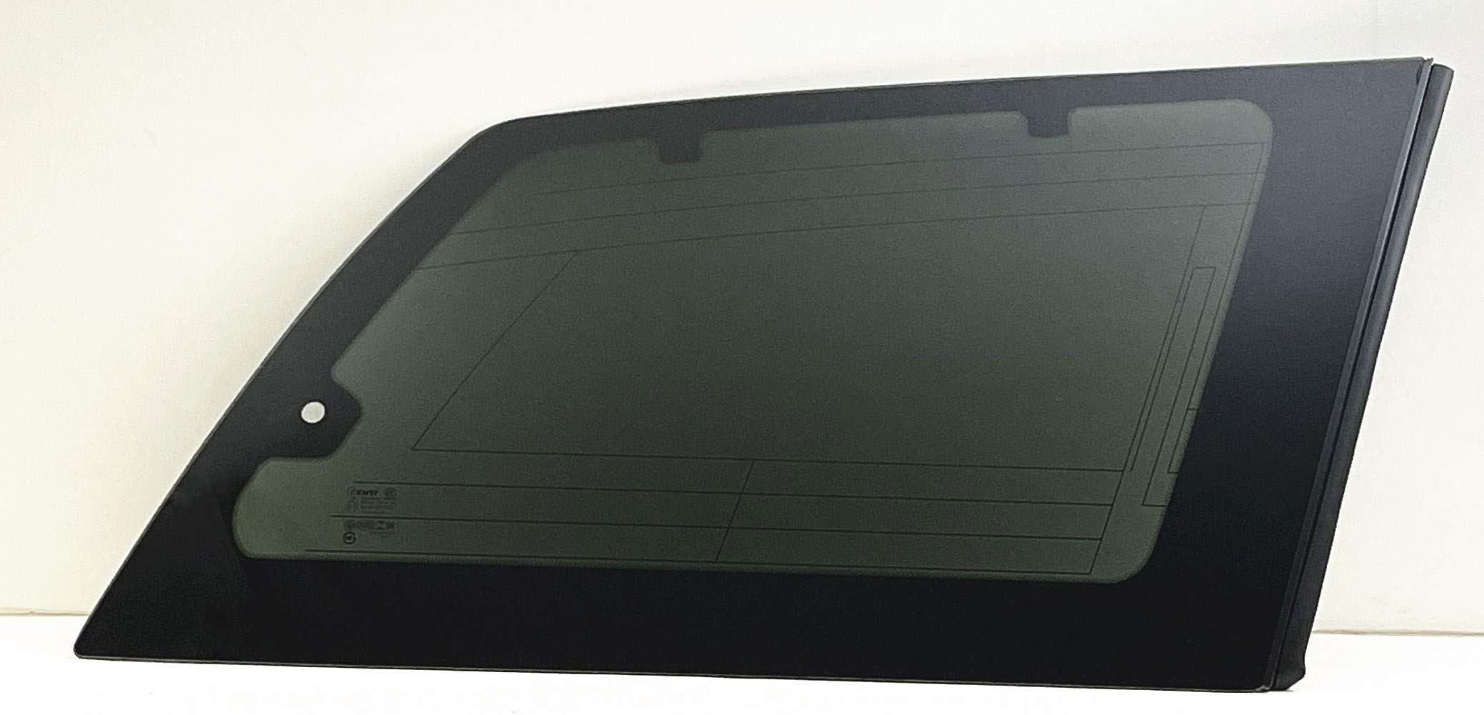 2004-2010 Toyota Sienna Right Side Quarter Window Glass with Movable Antenna & Sunshade Hooks - Perfect for Passenger Comfort and Sun Protection