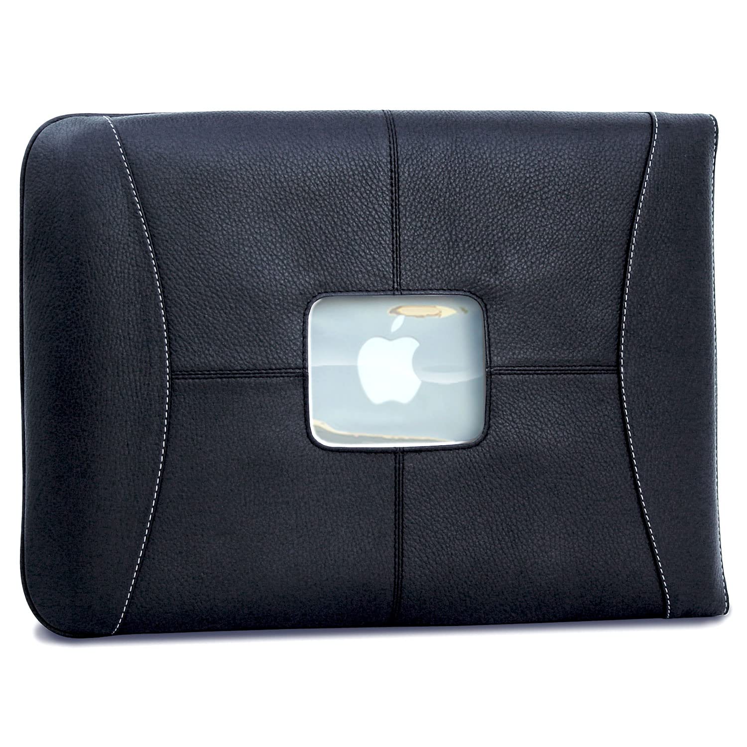 Premium Leather 16-inch MacBook Pro Sleeve Case - Black Protective Cover for MacBook Pro 16