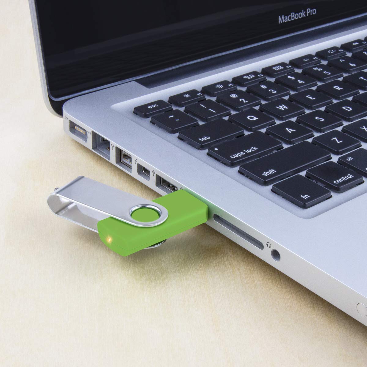 5-Pack 64GB USB Flash Drives - Metal Swivel Thumb Drives with Lanyards for Office & School