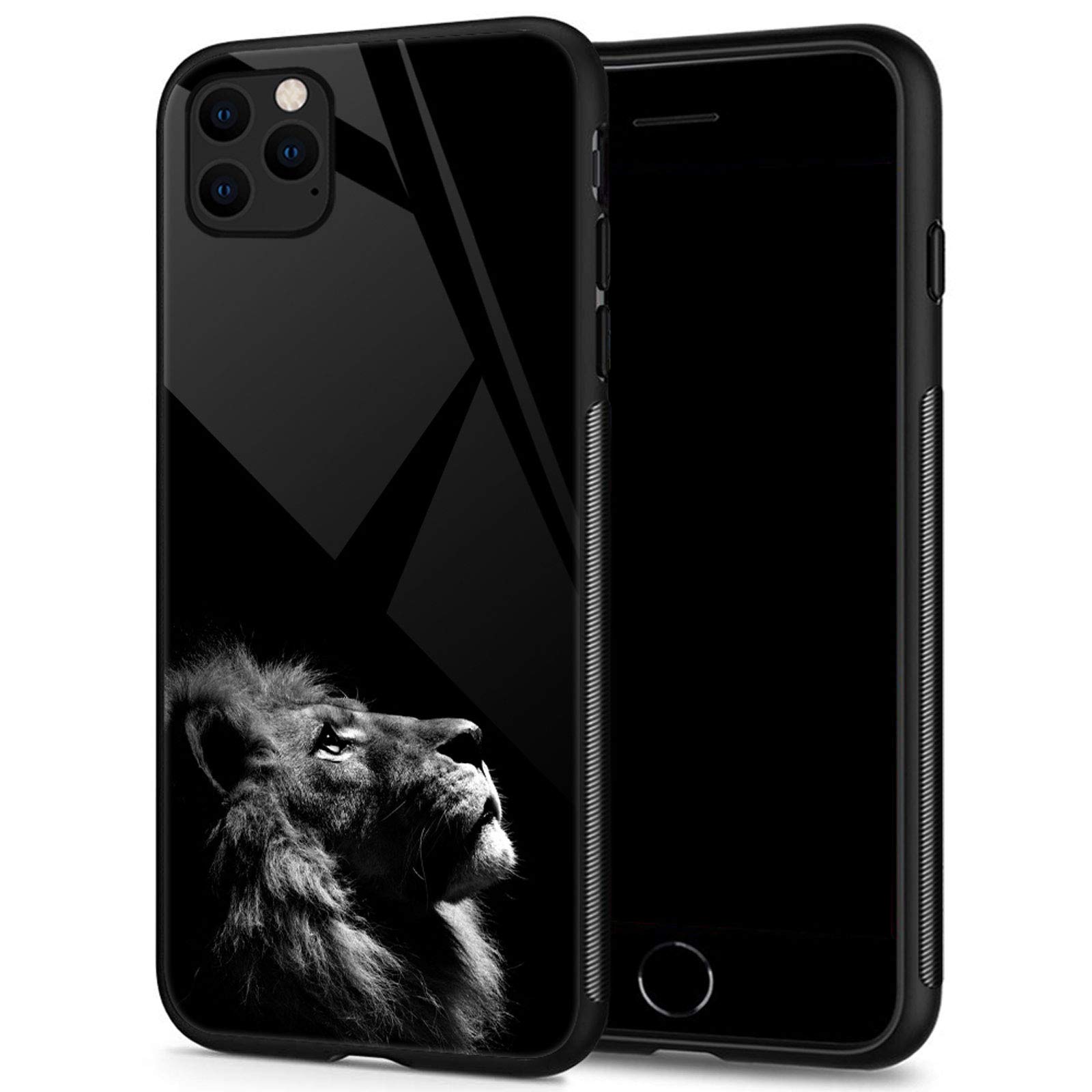 TnXee iPhone 13 Pro Max Case 6.7 inch - Premium Lion Sky Design Tempered Glass Back Cover | Durable Protection & Stylish Look for Work, Travel & Daily Use