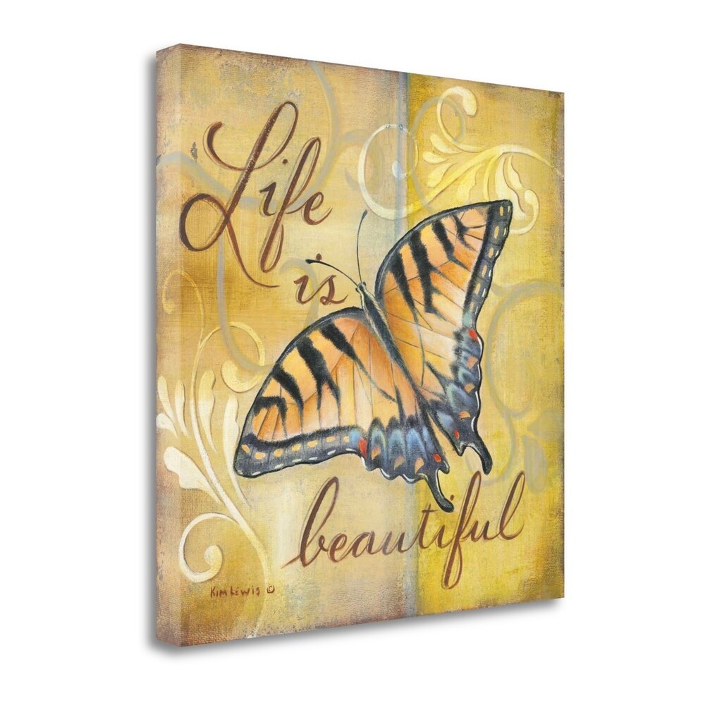 Beautiful By Kim Lewis - Fine Art Giclee Print on Gallery Wrap Canvas - Ready to Hang Wall Decor - Perfect for Living Room, Bedroom & Office Decor