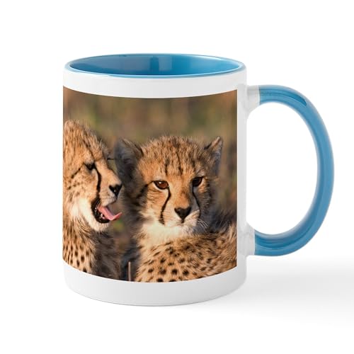 White/Blue Inside - Cheetah Cubs Mug
