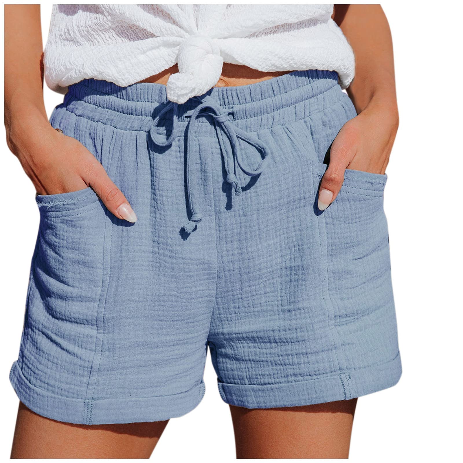 Women's High Waist Loose Shorts - Straight Leg Casual Sports Shorts for Women | Comfortable & Stylish for Gym, Running, Yoga and Summer Outfits