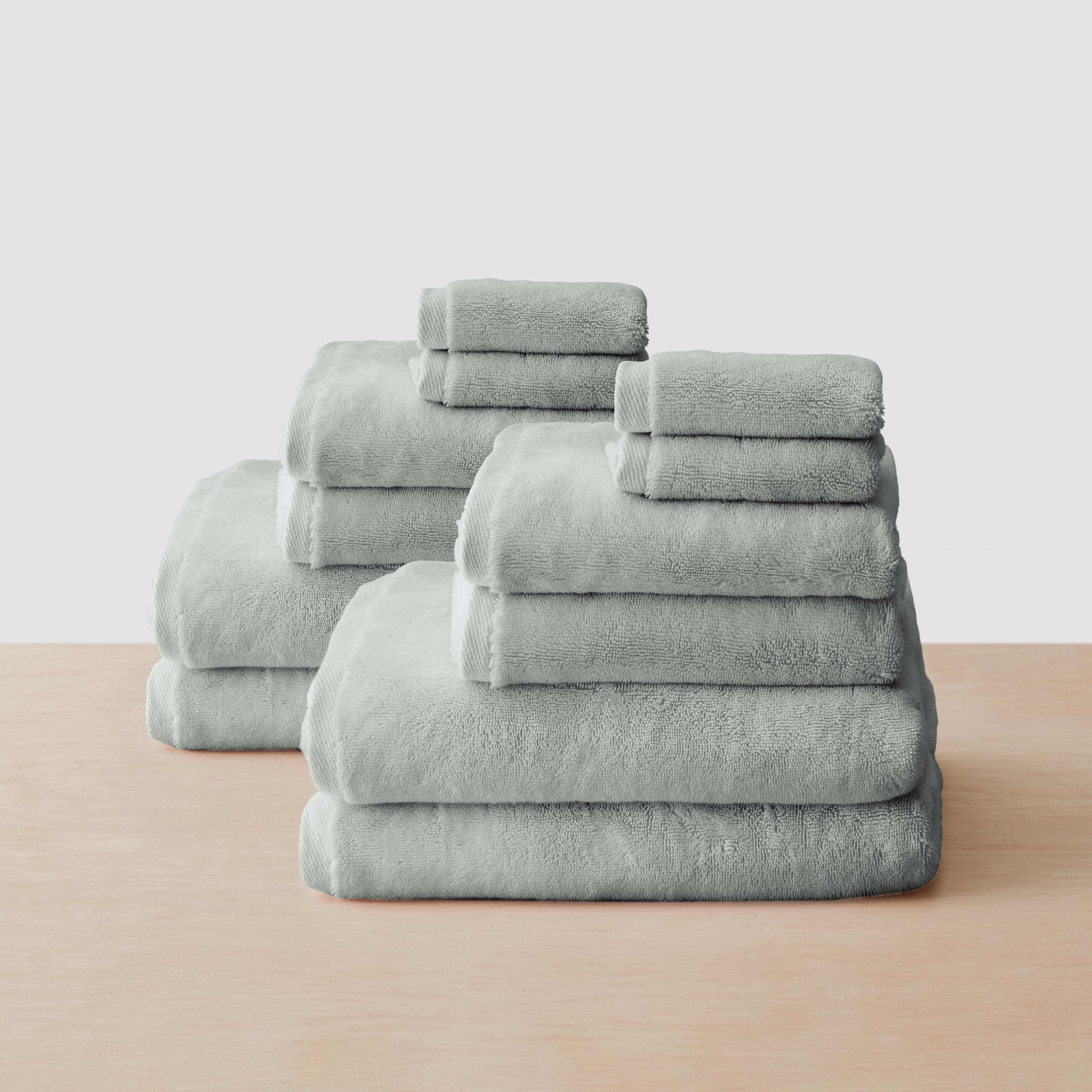 Premium Organic Cotton Plush Bath Towel Set - Ultra Soft & Absorbent for Spa, Bathroom & Beach Use