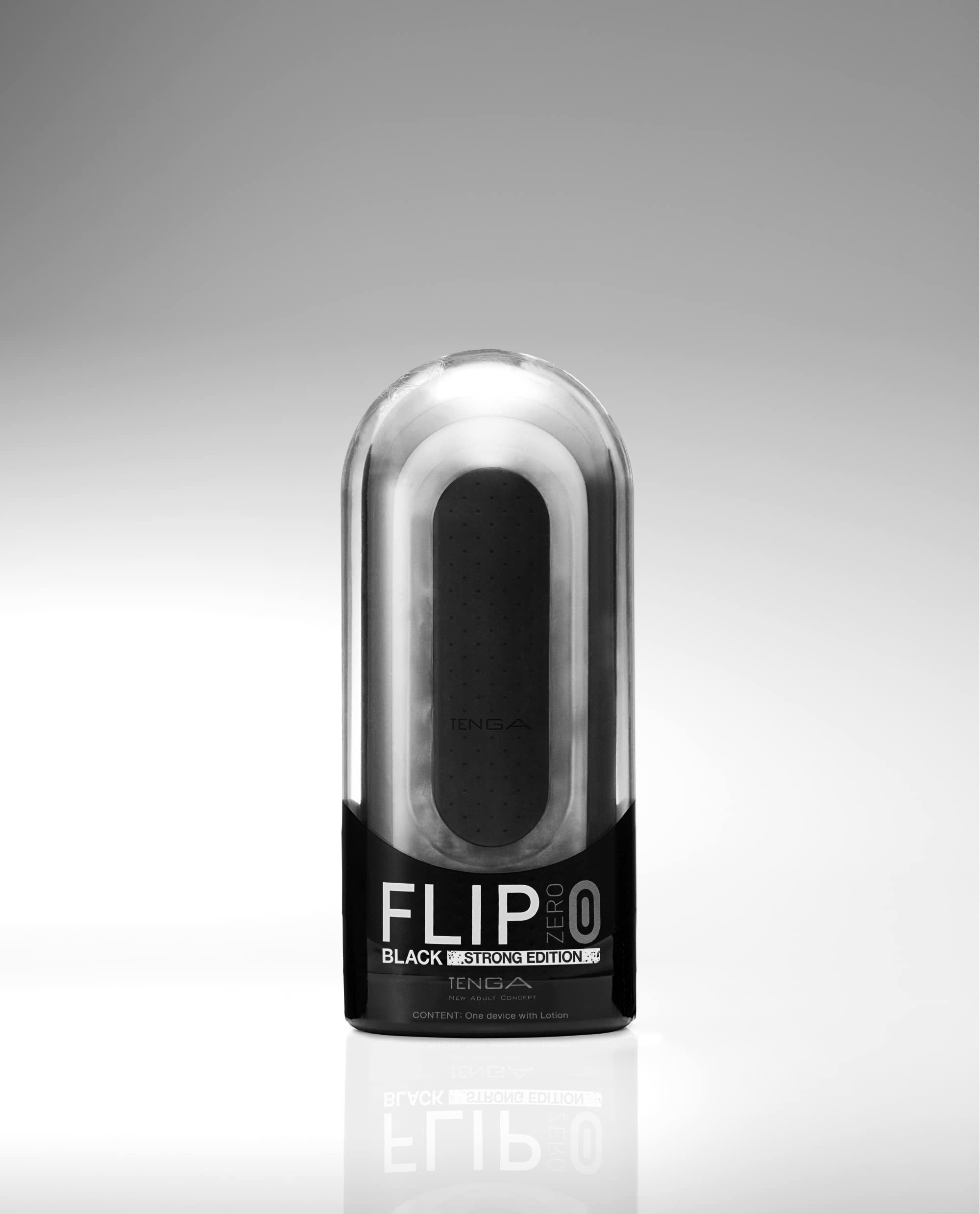TENGA FLIP 0 (Zero) Reusable Male Masturbator - Black Pleasure Cup Massager & Personal Toy for Men | Perfect for Solo Play & Discreet Pleasure (Model TFZ-002)