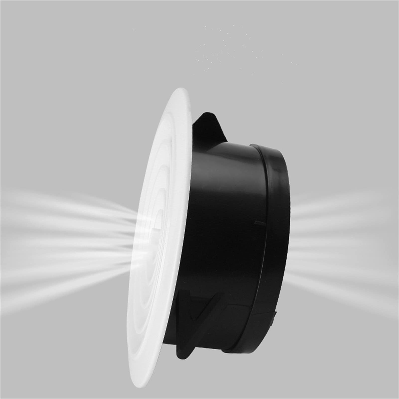 Adjustable Air Vent Cover - 75mm Round Duct Ventilation Grille for Ceiling & Wall - Kitchen & Bathroom Air Outlet - HVAC Fresh Air System (White) - Perfect for Home, Office & Commercial Spaces