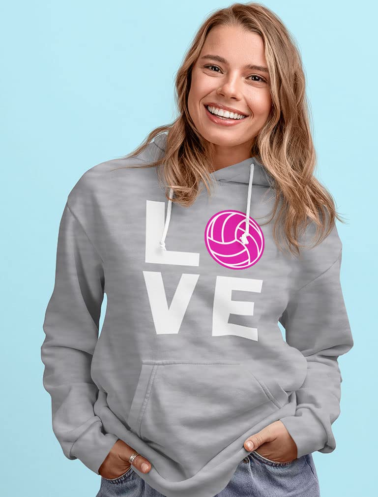 Tstars Women's Volleyball Hoodie - Eat Sleep Volleyball Repeat Sweatshirt for Fans & Players - Perfect for Game Day, Practice & Casual Wear