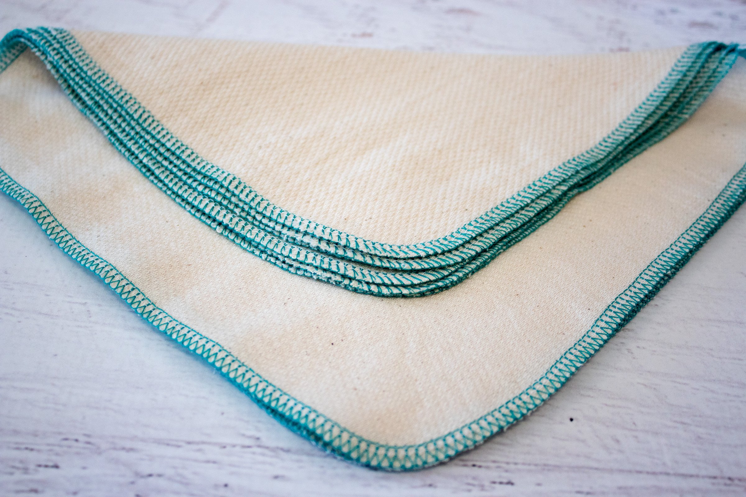 Eco-Friendly Reusable Washable Paper Towels - Natural Birdseye Teal Cloth Towels for Kitchen, Sustainable Non-Paper Towel Alternative | Perfect for Cleaning, Spills & Eco-Conscious Homes