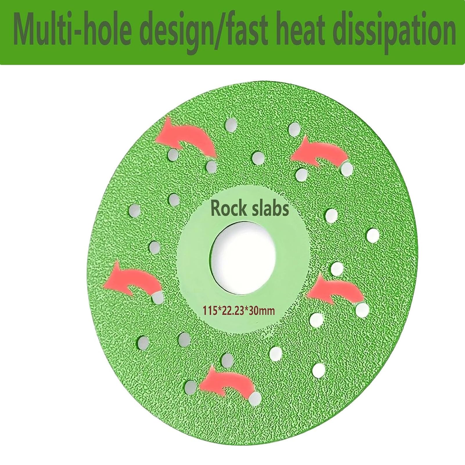 4.5 Inch Diamond Grinding Disc for Tile, Ceramic, Glass - Rock Slab Cutting & Grinding Wheel with Long Lifespan (6 Pack) - Perfect for DIY Projects, Home Renovations & Professional Stone Work