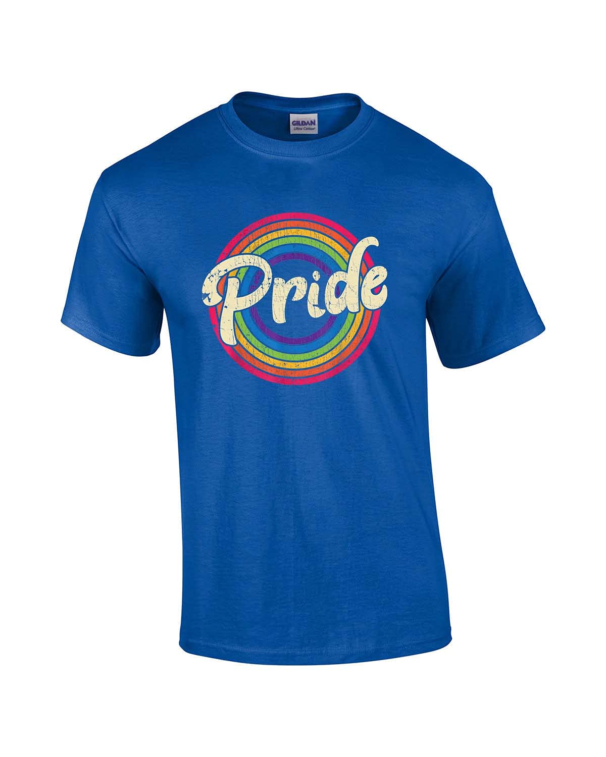 Vintage Rainbow LGBTQ Pride Graphic Tee - Unisex Short Sleeve T-Shirt for Gay Pride Parades, Festivals & Everyday Wear