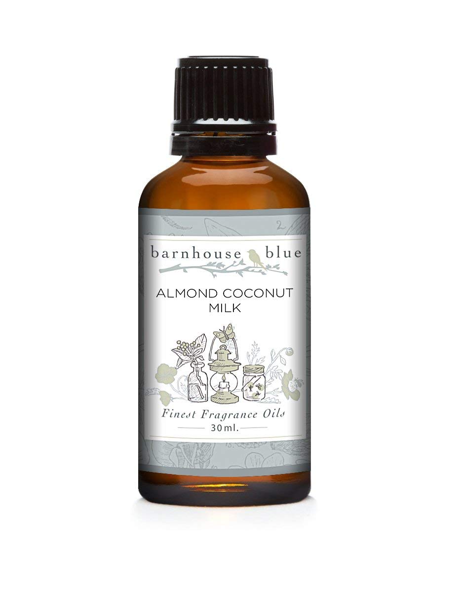 Premium Almond Coconut Milk Fragrance Oil (30ml) - Vegan, Cruelty-Free Scented Oil for Diffusers, Candles & DIY Skincare - Barnhouse Blue Home & Spa Aromatherapy