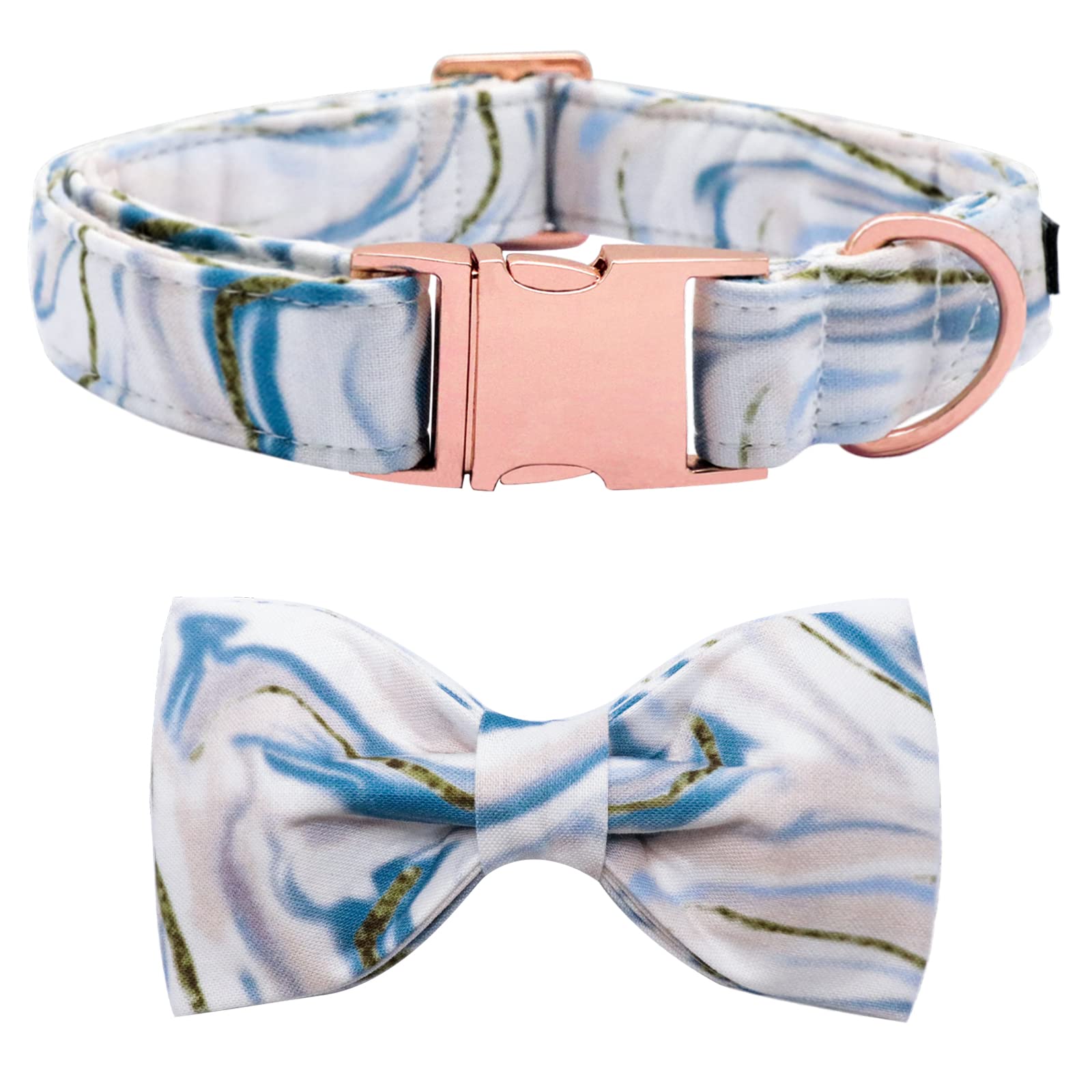 Premium Adjustable Dog Collar with Bow Tie - Stylish Pet Collar for Small, Medium & Large Dogs & Cats - Metal Buckle Design for Puppies, Boys & Girls - Perfect for Daily Walks, Grooming & Special Occasions