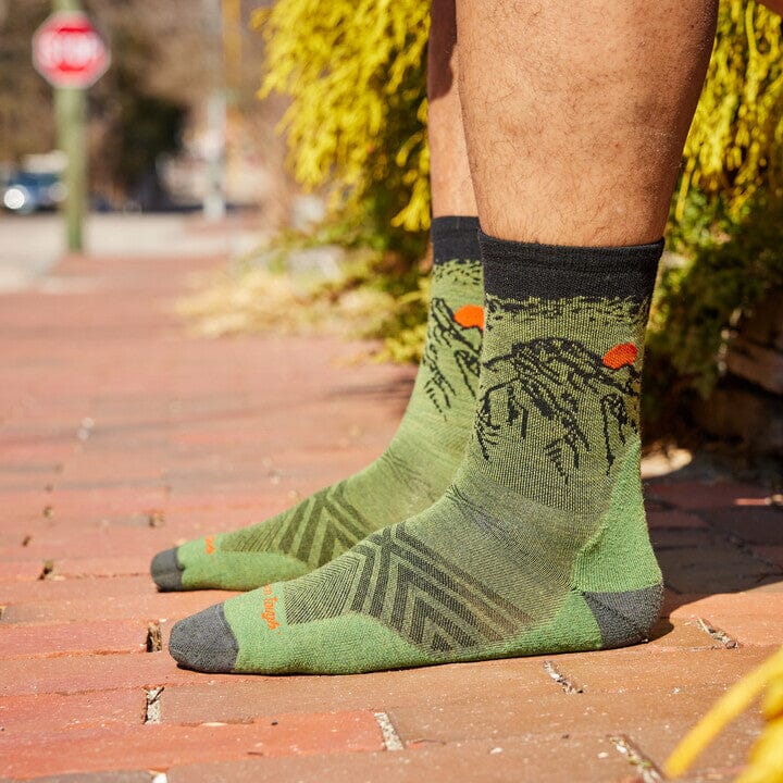 Darn Tough Vermont Micro Crew Ultra Lightweight Running Socks for Men - Moisture Wicking & Cushioned Performance Socks for Marathon, Hiking & Outdoor Activities