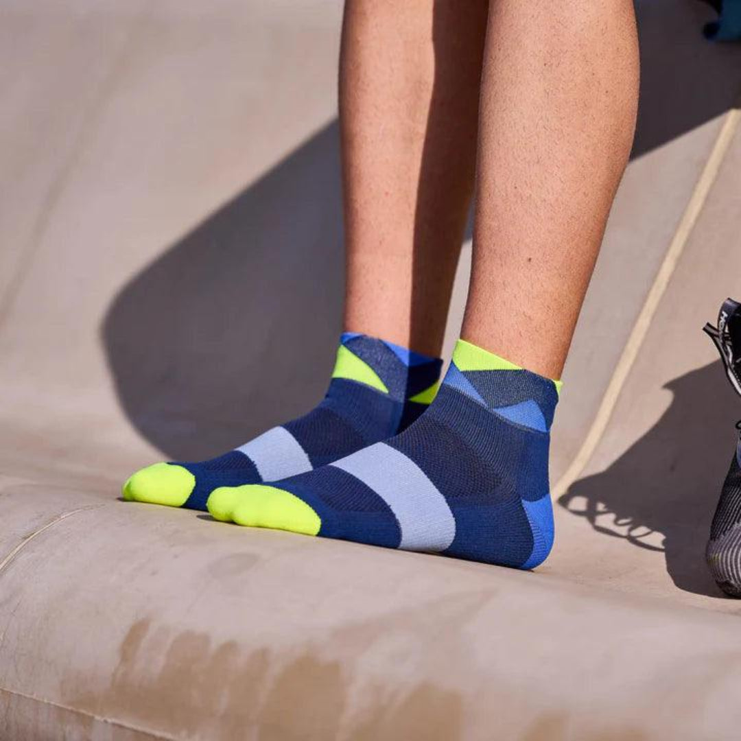 Incylence Running Peaks Short Socks - Breathable Cushioned Athletic Socks for Men & Women - Perfect for Running, Hiking & Workouts