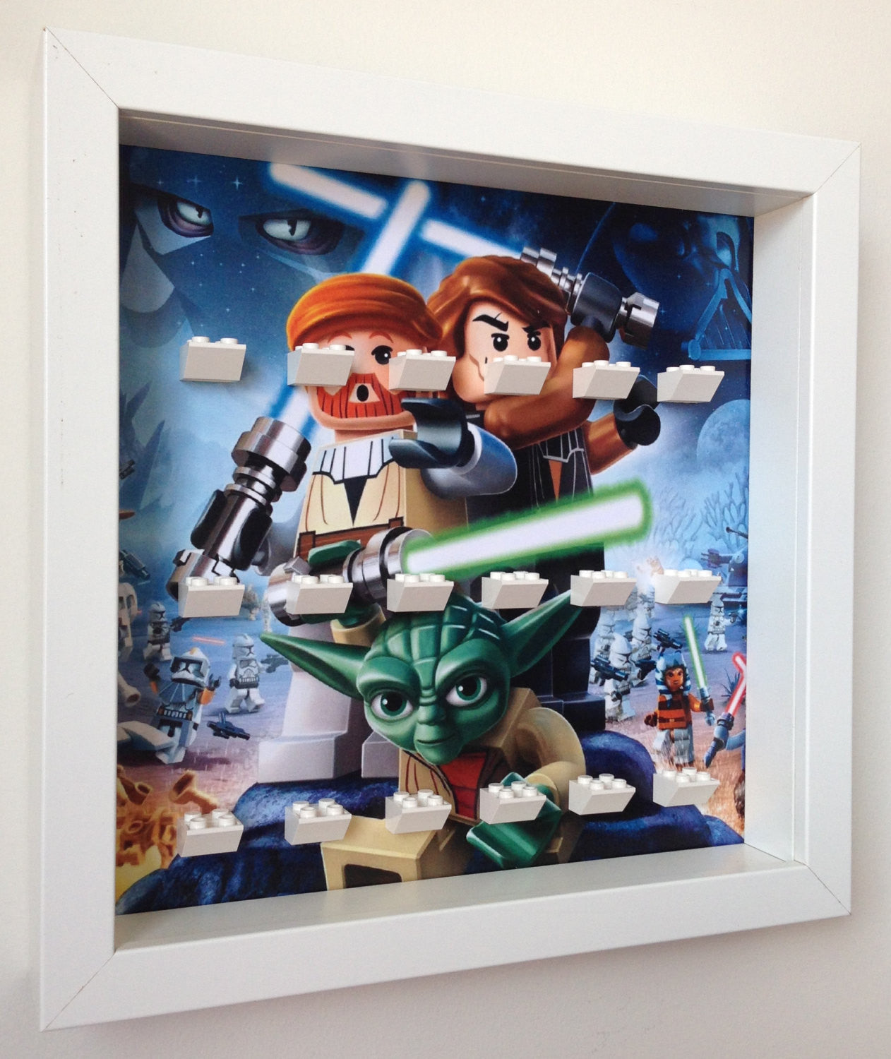 Custom Lego® Star Wars Minifigure Display Frame - Perfect for Collectors & Home Decoration | Showcase Your Star Wars Minifigures in Style