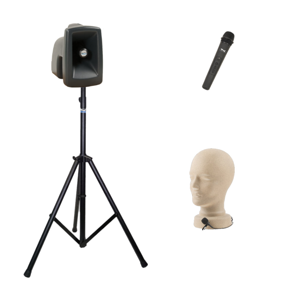 Anchor Audio MegaVox (U2) Portable PA Speaker System with 2 Wireless Microphones - Perfect for Outdoor Events, Parties, and Public Speaking