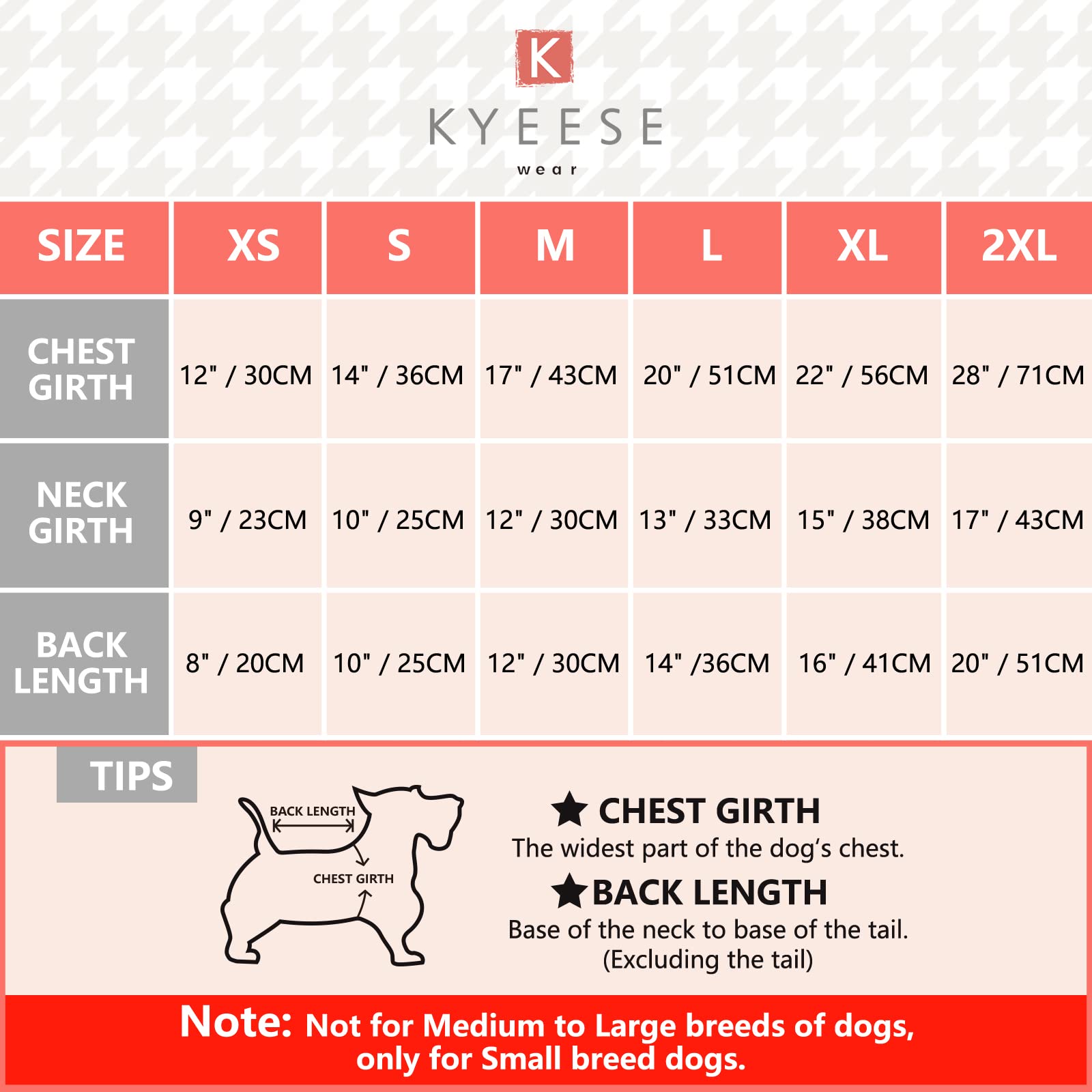 KYEESE Red Buffalo Check Christmas Dog Dress with Bowtie - Medium Size Pet Costume for Holiday Parties & Family Photos