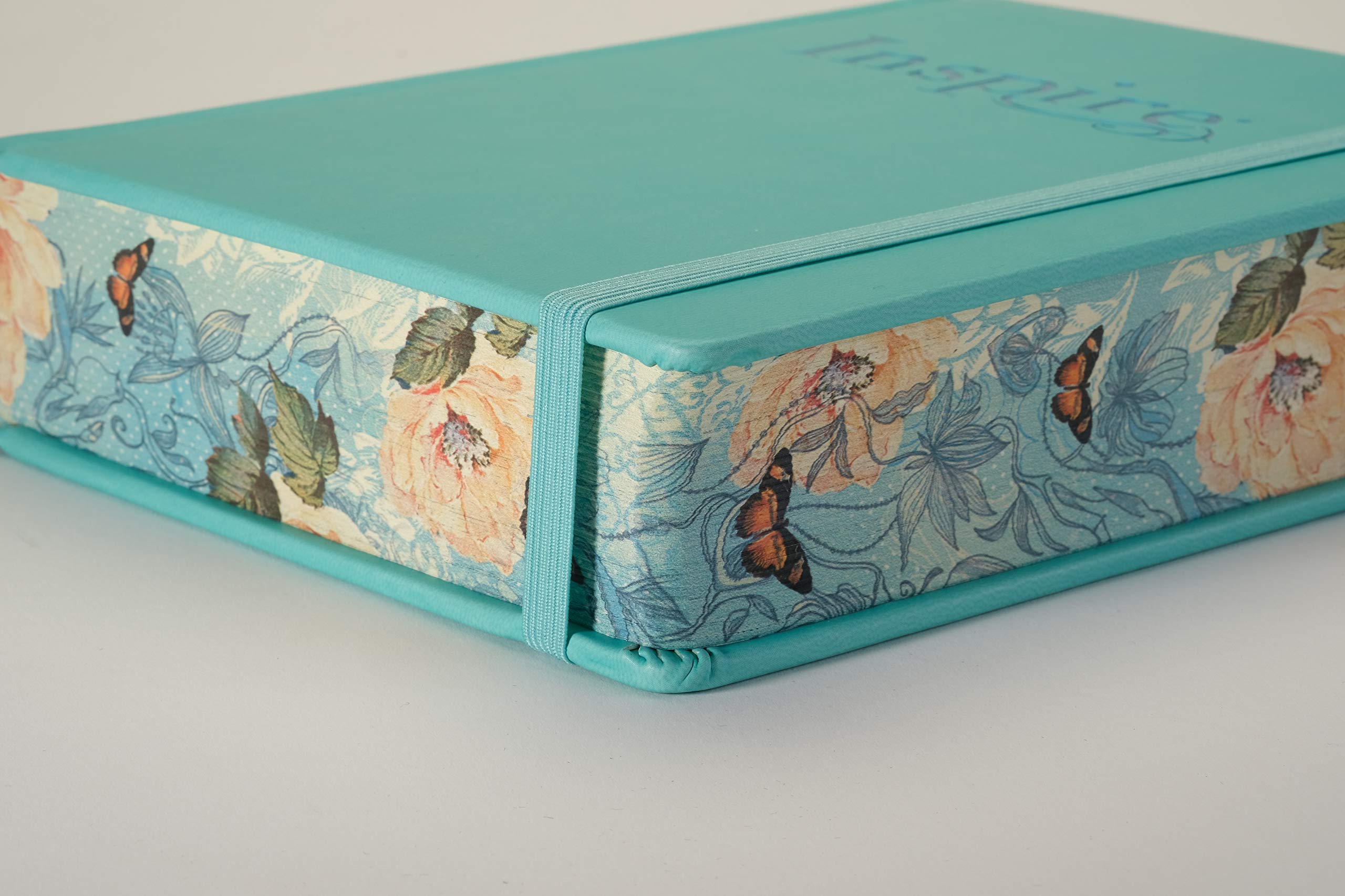 Tyndale NLT Inspire Bible Hardcover - Coloring Journaling Bible with 400+ Illustrations, Aquamarine Edition | Perfect for Bible Study, Creative Worship & Religious Gifts to Deepen Faith