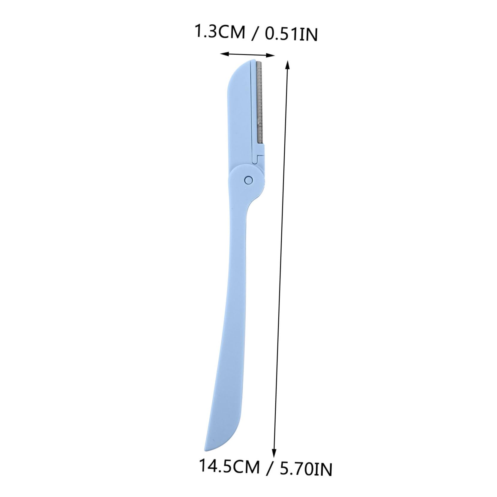10pcs Foldable Eyebrow Trimmer Set - Portable Facial Hair Razor, Eyebrow Shaper & Tweezer for Women | Travel-Friendly Eyebrow Grooming Kit in ABS Blue | Perfect for Home, Travel & Salon Use