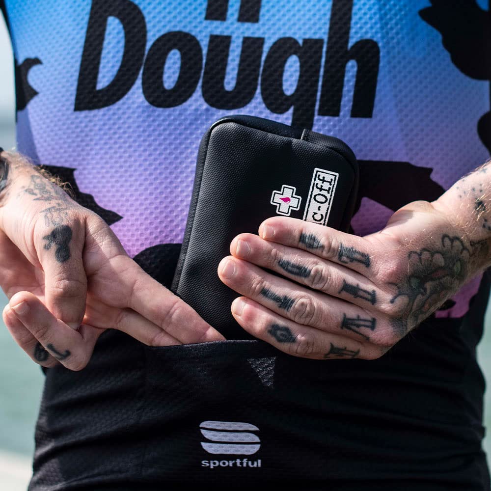 Muc-Off Waterproof Bike Essentials Case - Black Cycling Phone Pouch with Zipper for Storing Phone, Tools & Accessories | Perfect for Mountain Biking, Commuting & Outdoor Adventures