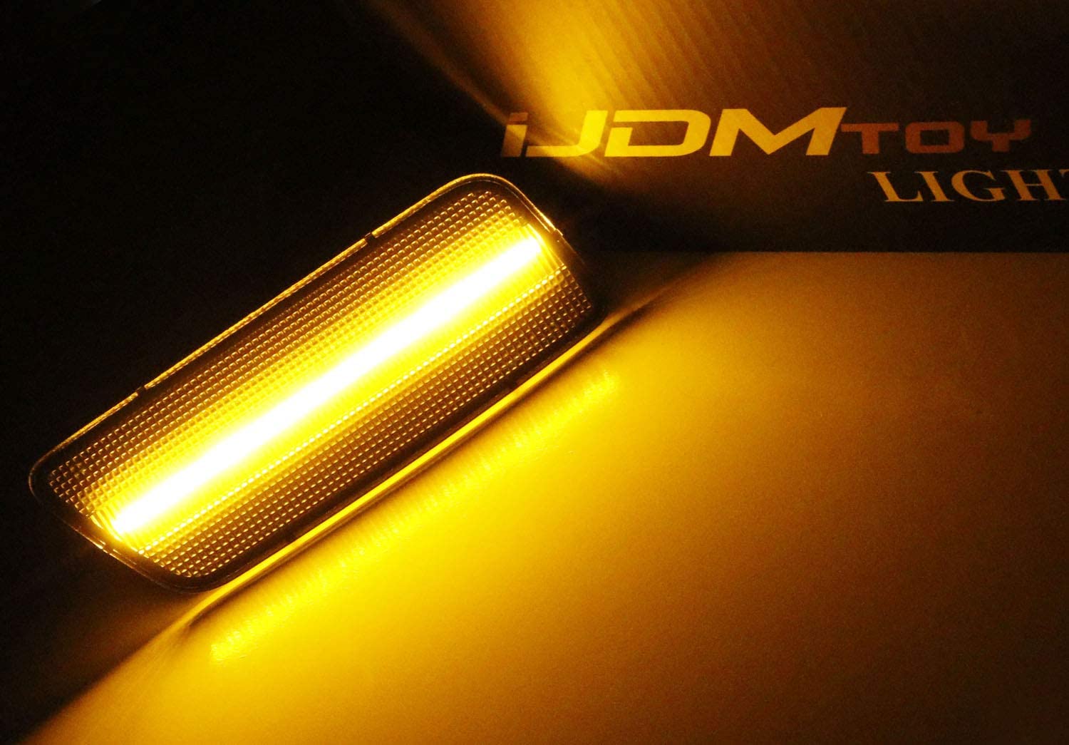 Amber LED Side Marker Lights for 2010-2014 Volkswagen MK6 GTI - Clear Lens, Easy Installation, Durable & Bright - Perfect for Night Driving and Car Customization