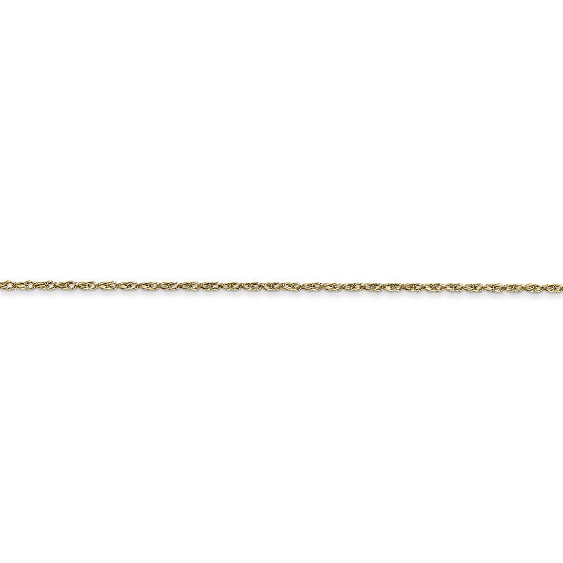 10K Yellow Gold Cable Rope Thin Pendant Chain Necklace for Women - Dainty & Elegant Jewelry Gift for Birthday, Anniversary & Valentine's Day