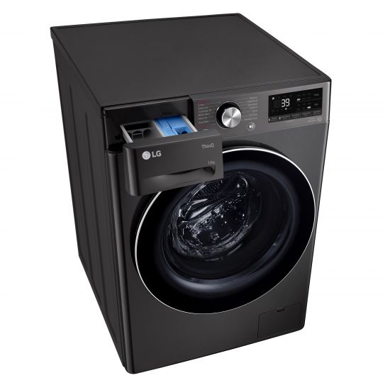 LG WV9 1412B 12kg Front Load Washing Machine - Energy Efficient, Large Capacity for Family Laundry Needs | Perfect for Home, Apartment, and Laundromat Use