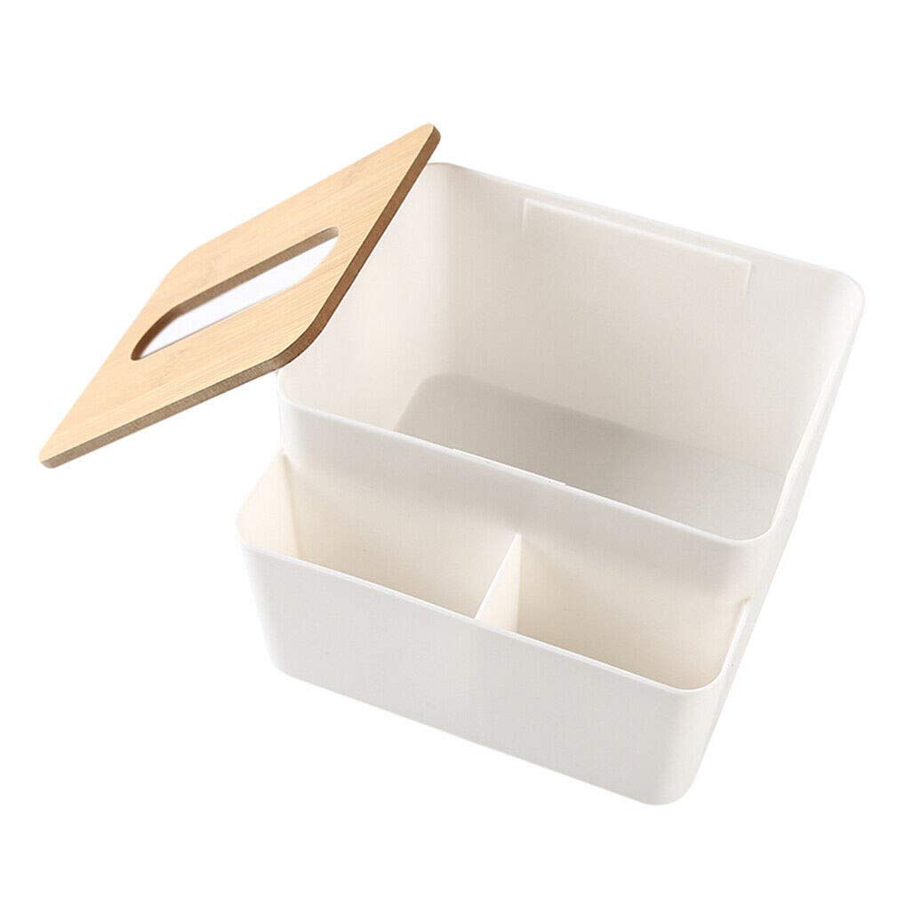 Multi-Functional Rolling Tissue Box Storage Organizer - White Home Decor for Living Room, Bedroom & Bathroom | Space-Saving Napkin Holder with Creative Design