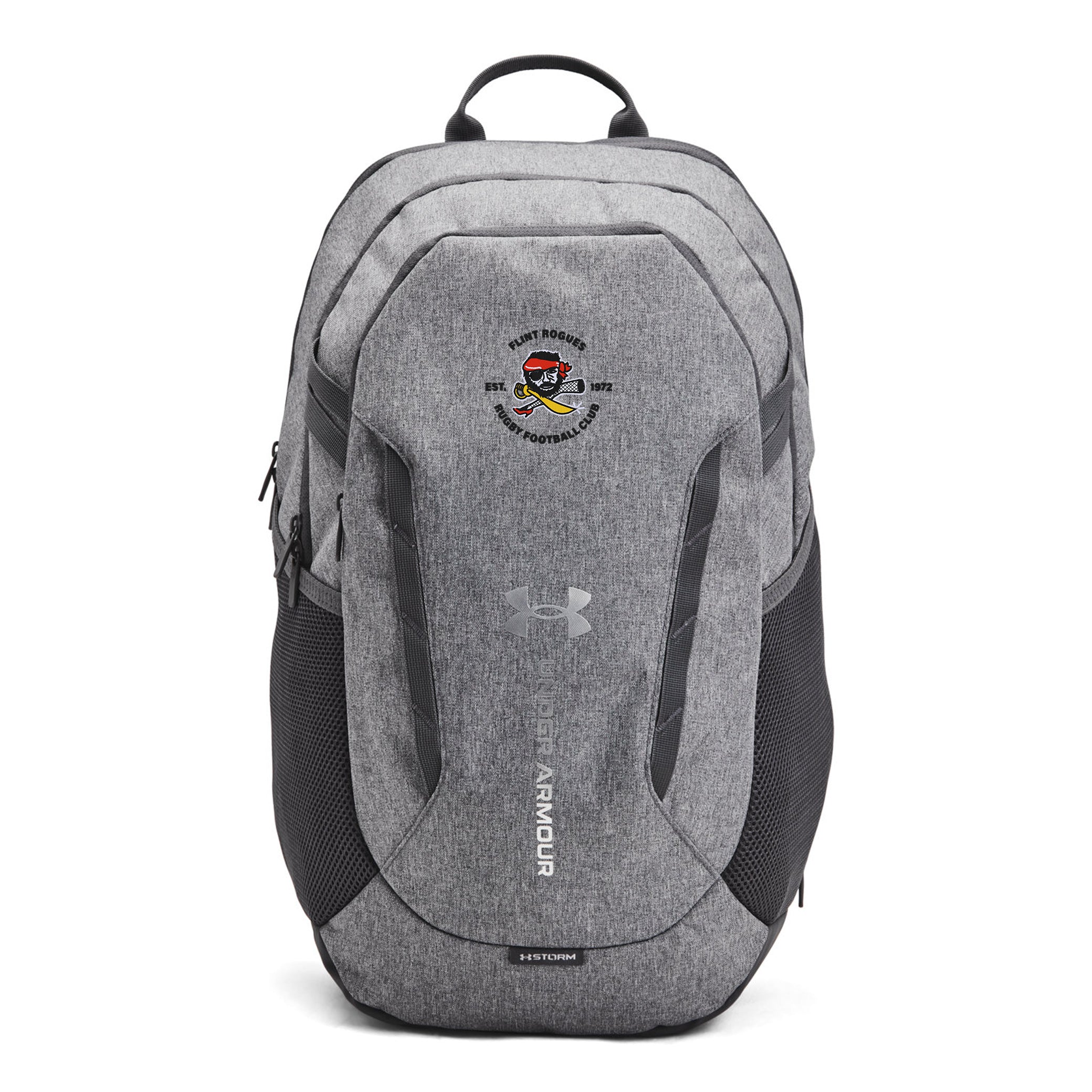 Flint Rogues RFC UA Hustle 6.0 Backpack - Durable Laptop Backpack for School, Travel & Work - Water-Resistant College Backpack with USB Charging Port & Anti-Theft Design