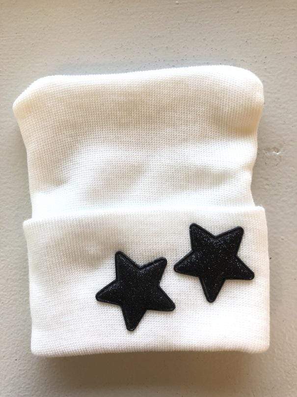 Gifted Baby NY Glitter Stars Newborn Hospital Hat for Photography - Perfect for Baby Shower, First Photos & Special Occasions